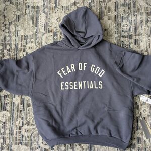 Essentials Fear of God Hoodie in Marine